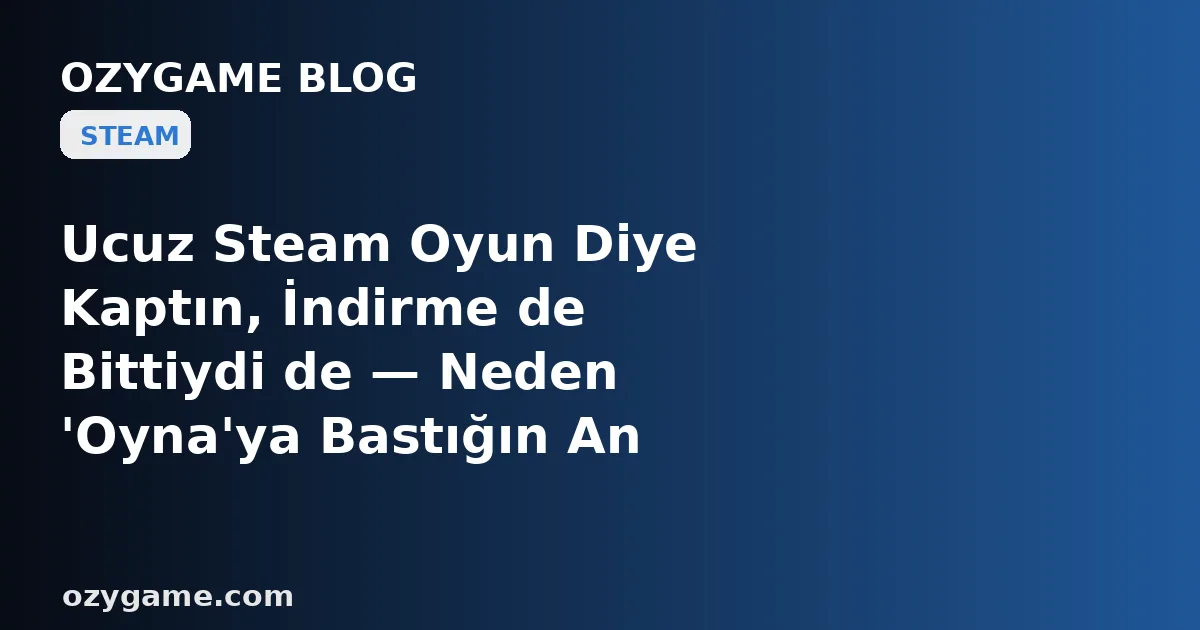 Ucuz Steam Oyun Diye Kaptın, İndirme de Bittiydi de — Neden 'Oyna'ya Bastığın An Karşına Oyun Değil, 'Bu İçerik İçin Ana Oyun Gerekli' Diyen ve Seni Kasada İkinci Kez Ödemeye İten Buz Gibi Bir Duvar Dikildi? Kimsenin Konuşmadığı O 'Gizli DLC ve Ana Oyun B