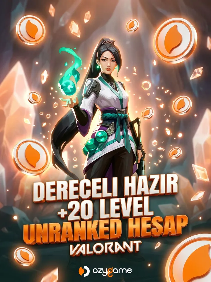 Valorant Dereceli Hazır +20 Level Unranked Hesap